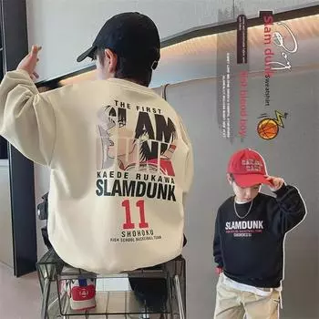 Стильная толстовка для мальчиков на осень 2023 года: Новые уличные топы для детей 130