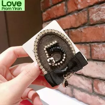 Стильная высококачественная брошь ручной работы со стразами в виде геометрического банта с цветком для вечеринки для женщин, броши белый