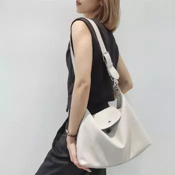 Стильная высококачественная кожаная сумка через плечо: Европейская и американская модная женская сумка большой вместимости грязно-белый