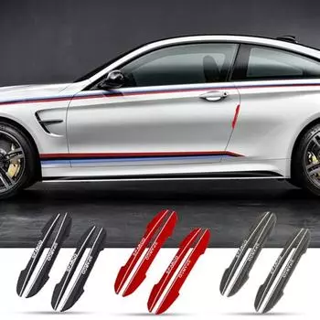 Стильная защитная наклейка на дверь автомобиля, универсальная ПВХ против царапин белый