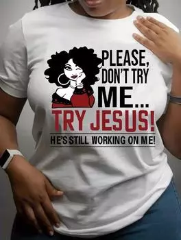 Стильная женская белая футболка с множеством уникальных узоров, круглым вырезом, короткими рукавами S