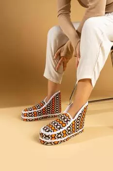 Стильная женская домашняя обувь с вязаным узором и бесшумной подошвой на меху внутри, размер 30-88-23T