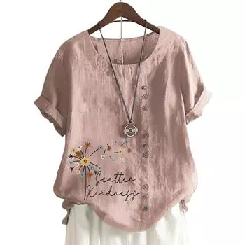 Стильная женская футболка с круглым вырезом и короткими рукавами, 11 вариантов цвета S синий