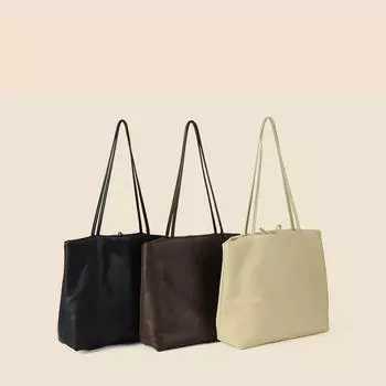 Стильная женская сумка через плечо, большая вместимость, ретро-сумка подмышкой, мягкая сумка Pitot, сумка Commuter Premium Sense кофейный