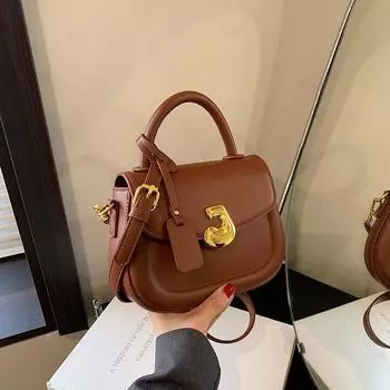 Стильная женская сумка через плечо для поездок на работу, новая модная универсальная маленькая квадратная сумка, весенняя модная сумка с мягкой ручкой