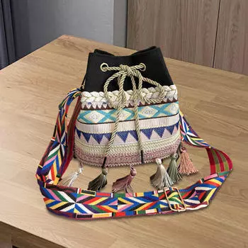 Стильная женская сумка через плечо с регулируемым ремешком для повседневного использования кофейный