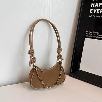 «Стильная женская сумка-мессенджер и сумка через плечо с матовой текстурой 2024 года» красный