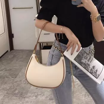 Стильная женская сумка на плечо, модная легкая сумка из искусственной кожи на молнии, женский кошелек для подруги бежевый