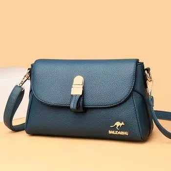 Стильная женская сумка-тоут All-in-one, высококачественная сумка-кенгуру, женская сумка через плечо на одно плечо для мам среднего возраста чёрный