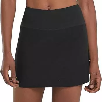 Стильная женская теннисная юбка — высокоэластичная, легкая и дышащая для улучшения результатов на корте! S чёрный
