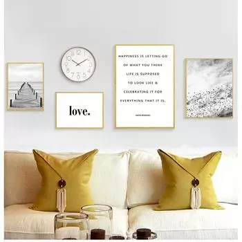 Стиль настенный художественный принт, картина, украшение, картина, скандинавский пейзаж, деревянный пирс, мост, холст, плакат, мотивация, скандинавский стиль 21cm30cm NoFrame