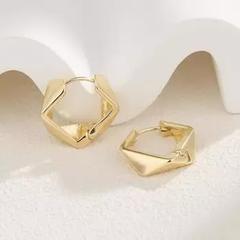 стиль нерегулярные геометрические серьги-пряжки женские французские простота высокое чувство мода индивидуальность пригородные серьги серьги
