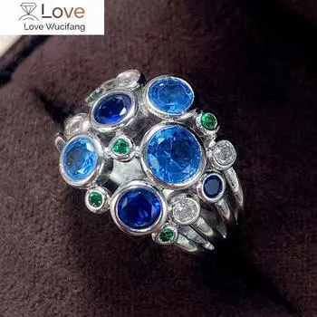 Стильное цветное хрустальное кольцо для женщин, модные женские аксессуары, нежный дизайн, подарок, модные украшения для вечеринок 6