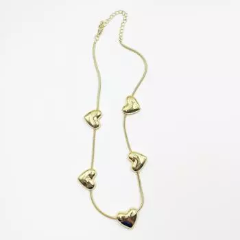 Стильное и простое ожерелье Multi-Love из золота и серебра, легкая роскошная цепочка на ключицу, женские украшения золотой