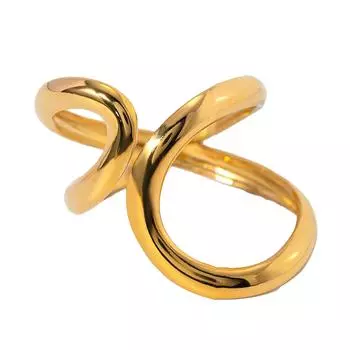 Стильное креативное металлическое разомкнутое кольцо, модные геометрические фигуры, водонепроницаемое кольцо на палец, ювелирные изделия для вечеринок и фестивалей F