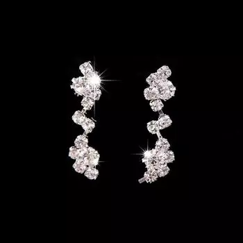 Стильное ожерелье-цепочка, серьги, сверкающие персонализированные украшения