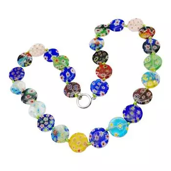 Стильное ожерелье из стеклянных бусин, легкое ожерелье из бусин, уникальная шейная цепочка, шейное украшение для удобной носки B