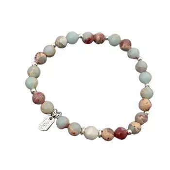 Стильное ожерелье ручной работы с бусинами из натурального камня и подвеской из жемчуга для элегантных женских аксессуаров 31