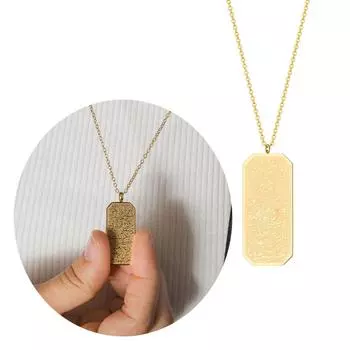 Стильное ожерелье с подвеской Ayat Al Kursi, изысканное ожерелье со стихами Аллаха и Корана, подвеска Ayatul Kursi, исламские украшения для шеи золотой