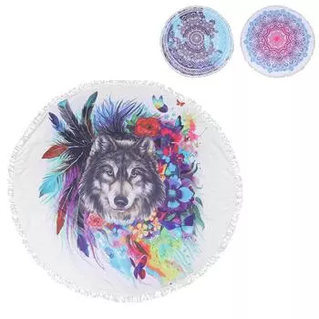 Стильное пляжное полотенце с принтом, дышащие полотенца из микрофибры для бассейна, настенное декоративное подвесное одеяло Four