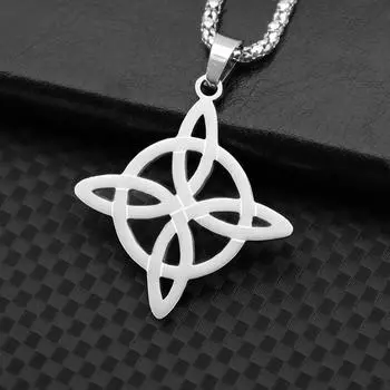 Стильное простое полое ожерелье из нержавеющей стали с геометрической формой, мужское ювелирное украшение