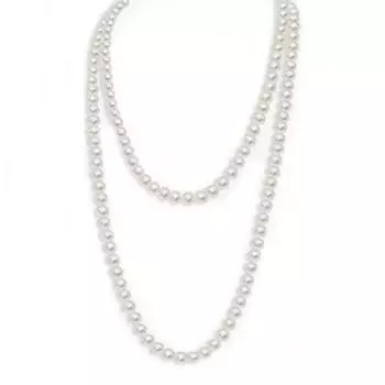 Стильное простое жемчужное ожерелье Стильная многослойная цепочка для свитера Цепочка для ключицы