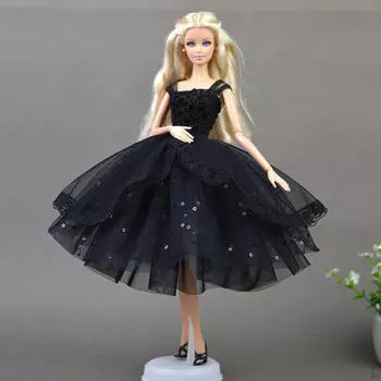 Стильное вечернее платье для куклы 1/6 – элегантное вечернее платье с открытыми плечами, кружевное свадебное платье