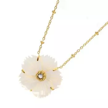 Стильное женское колье-чокер с жемчугом и цветочными мотивами Ювелирный аксессуар для формального мероприятия и повседневной носки B