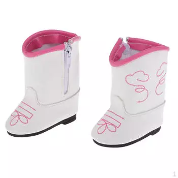 Стильные ботинки на молнии из искусственной кожи, обувь, аксессуары для кукольной одежды