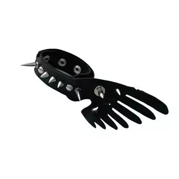 Стильные браслеты на руку с крыльями, портативные и удобные в носке, аксессуар для модных женщин, для повседневной носки right чёрный