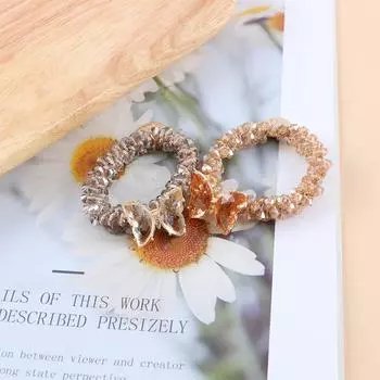 Стильные хрустальные бусины для волос хрустальные бабочки резинки для волос резинки для волос эластичные резинки для волос розовый