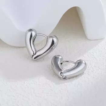 Стильные и простые, глянцевые серьги-гвоздики, застежки-пряжки, изысканный и миниатюрный женский дизайн, универсальный характер и высококачественные серьги в форме сердца.