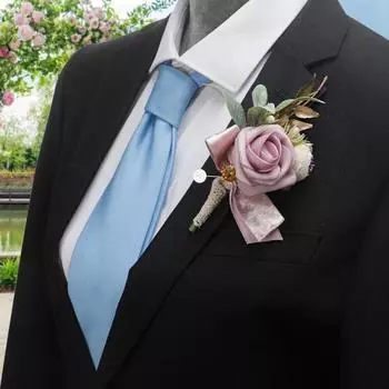 Стильные искусственные бутоньерки в западном стиле, цветы, многофункциональные яркие цвета, брошь-корсаж для банкета бежевый