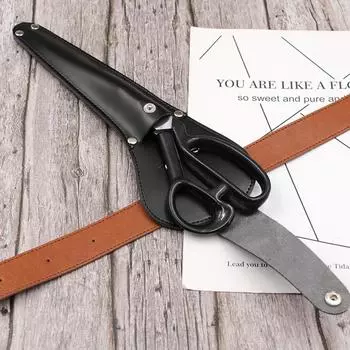 Стильные кожаные чехлы для острых ножниц для поделок. Отлично подходят для защиты. Изысканное мастерство. Идеальные подарки для S