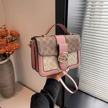 Стильные маленькие квадратные сумки для женщин высокого класса на одно плечо и через плечо в тренде