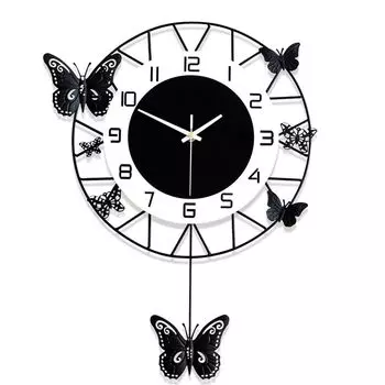 Стильные металлические аналоговые настенные часы для гостиной, офиса, кухни, дома и прихожей. Оригинальные большие современные настенные часы. ( 40 см) 40 x 40 cm