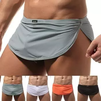 Стильные мужские домашние штаны с стрингами и эластичными трусами, подходящие для повседневной носки M