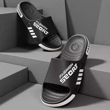 Стильные мужские и женские тапочки для дома и улицы с нескользящей подошвой для летней и домашней носки 42-43