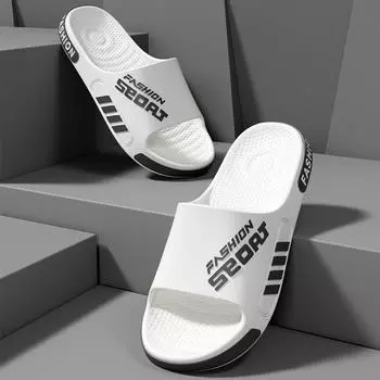 Стильные мужские и женские тапочки для дома и улицы с нескользящей подошвой для летней и домашней носки 38-39