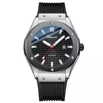 Стильные мужские повседневные часы с большим циферблатом и силиконовым ремешком, спортивные водонепроницаемые наручные часы