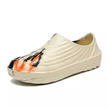 Стильные мужские тапочки Удобные пляжные сандалии Нескользящая садовая обувь Нескользящие и маслостойкие летние повседневные тапочки Chef 36-37