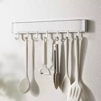 Стильные настенные крючки, настенные вешалки для полотенец, прочный крючок для рядов, организация дома белый