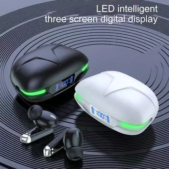 Стильные наушники с шумоподавлением, стереофоническая функция объемного музыкального игрового вызова чёрный