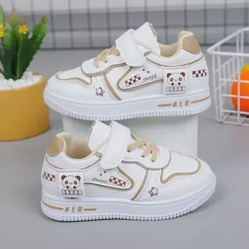 Стильные низкие кеды для девочек весна/осень 2023 г. — мягкая подошва, повседневная спортивная обувь для больших детей/студентов 34 хаки