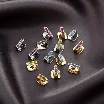 Стильные одинарные колпачки для зубов Grillz Элегантные колпачки для зубов в стиле хип-хоп Украшение для зубов для особого вида на мероприятиях 3
