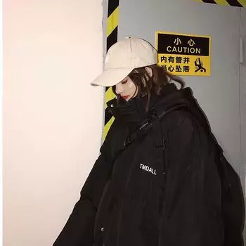 Стильные парки средней длины, женские более толстые, сохраняющие тепло, с капюшоном и карманами, на молнии, на шнурке, для студентов, корейские женские классические S чёрный