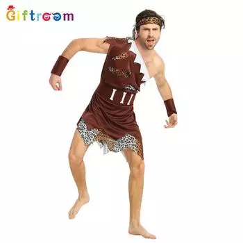 Стильные парные костюмы индейцев для вечеринок на Хэллоуин и косплей-мероприятий A