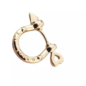 Стильные серьги-кольца U-образной формы с дизайном букв в различных цветах, портативный ювелирный аксессуар для модных мужчин и женщин золотой