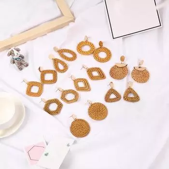 Стильные серьги женские ручной работы All Match A