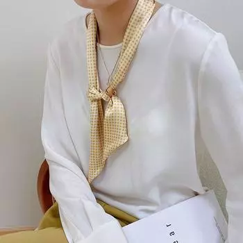 Стильные шарфы, шейный галстук, длинный шарф, женский принтованный шарф, атласный шелковый шарф, повязка для волос, лента для волос A